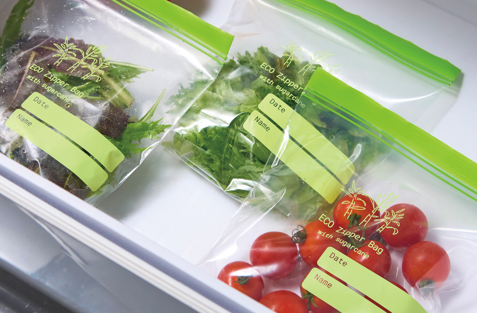 地球にやさしいジッパーバッグ10枚